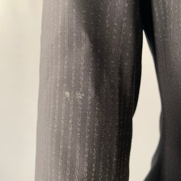 DOLCE & GABBANA Size 36 Navy Stripe Virgin Wool Sport Coat - Picture 7 of 11